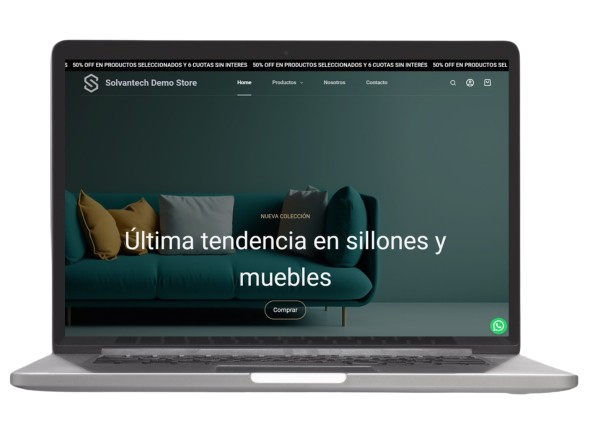 Tienda online de demostración para emprendedores